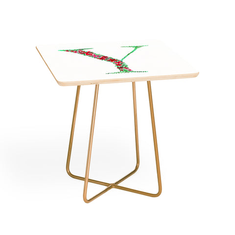 Amy Sia Floral Monogram Letter Y Side Table