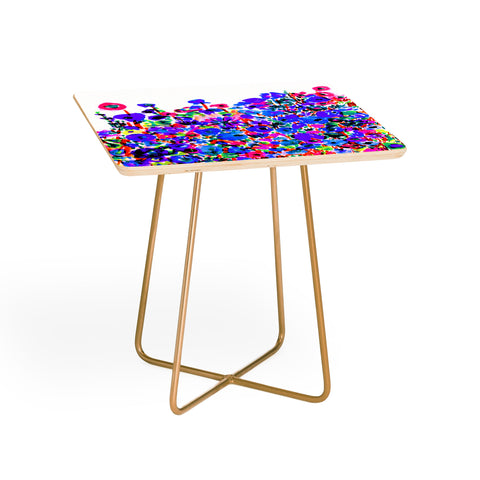Amy Sia Flower Fields Blue Side Table