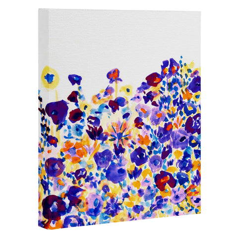Amy Sia Flower Fields Cornflower Art Canvas
