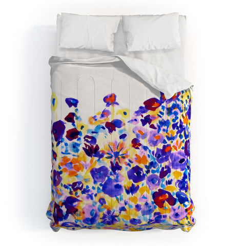 Amy Sia Flower Fields Cornflower Comforter