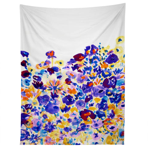 Amy Sia Flower Fields Cornflower Tapestry