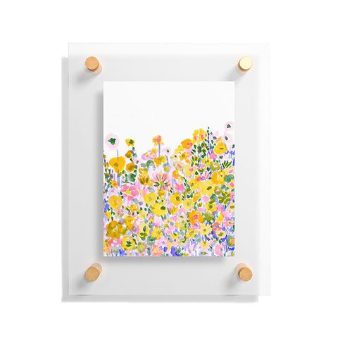 Amy Sia Flower Fields Sunshine Floating Acrylic Print