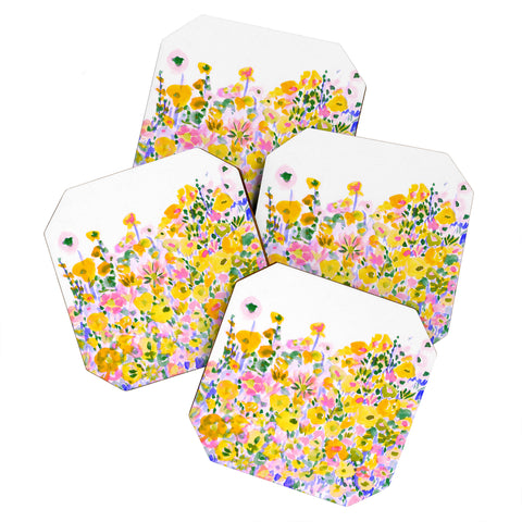 Amy Sia Flower Fields Sunshine Coaster Set