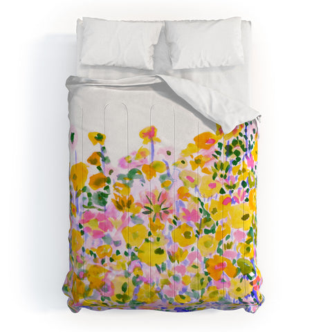 Amy Sia Flower Fields Sunshine Comforter