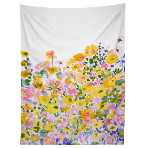 Amy Sia Flower Fields Sunshine Tapestry
