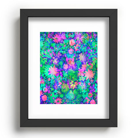 Amy Sia Fluro Floral Recessed Framing Rectangle