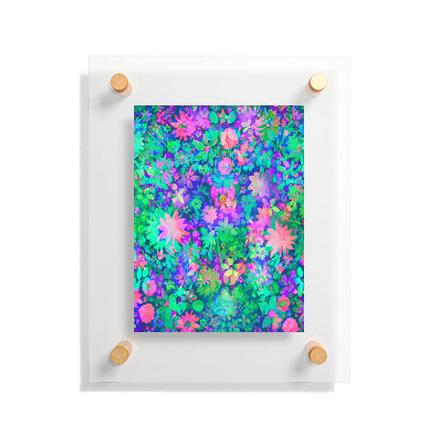 Amy Sia Fluro Floral Floating Acrylic Print