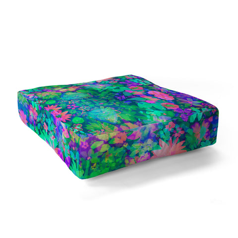 Amy Sia Fluro Floral Floor Pillow Square