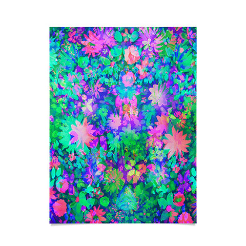 Amy Sia Fluro Floral Poster