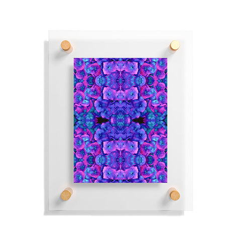 Amy Sia Future Floral Blue Floating Acrylic Print
