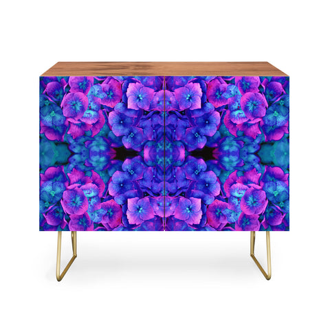 Amy Sia Future Floral Blue Credenza