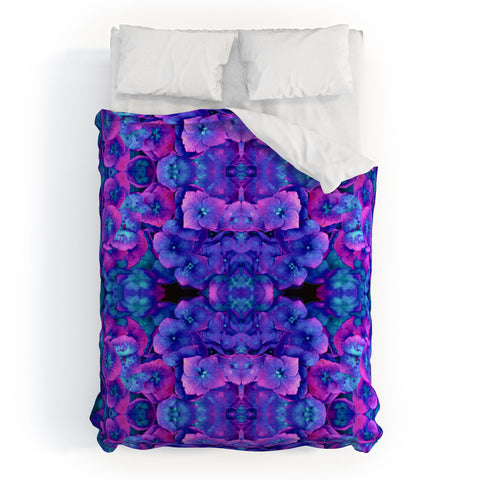Amy Sia Future Floral Blue Duvet Cover