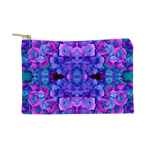 Amy Sia Future Floral Blue Pouch