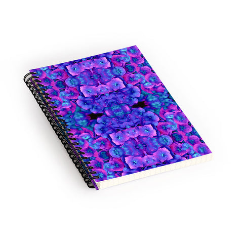 Amy Sia Future Floral Blue Spiral Notebook