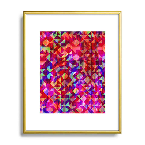 Amy Sia Geo Gem Metal Framed Art Print