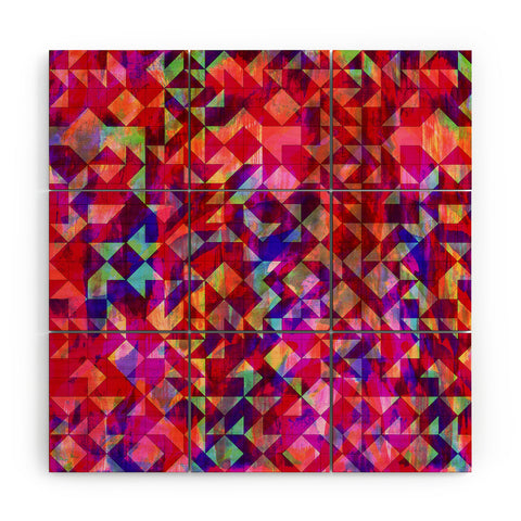 Amy Sia Geo Gem Wood Wall Mural