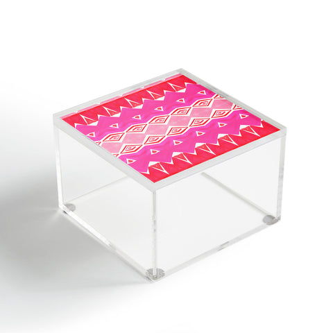 Amy Sia Geo Triangle 2 Pink Acrylic Box