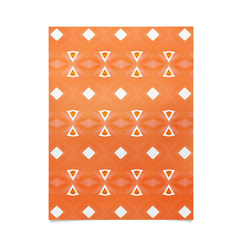Amy Sia Geo Triangle 3 Orange Poster