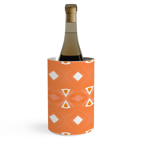 Amy Sia Geo Triangle 3 Orange Wine Chiller