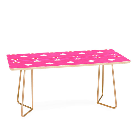 Amy Sia Geo Triangle 3 Pink Coffee Table
