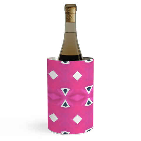Amy Sia Geo Triangle 3 Pink Navy Wine Chiller