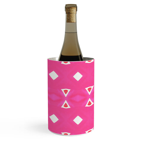Amy Sia Geo Triangle 3 Pink Wine Chiller