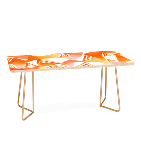 Amy Sia Geo Triangle Orange Coffee Table