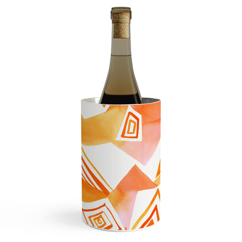 Amy Sia Geo Triangle Orange Wine Chiller