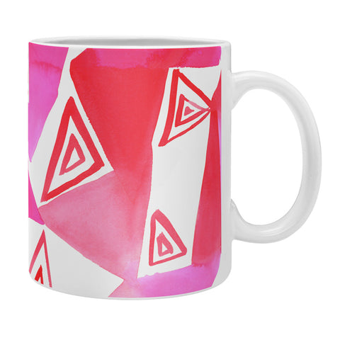 Amy Sia Geo Triangle Pink Coffee Mug