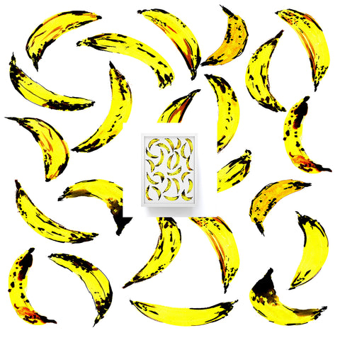 Amy Sia Go Bananas Framed Mini Art Print