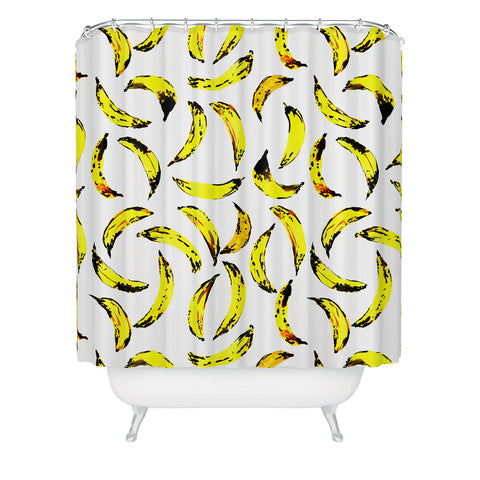 Amy Sia Go Bananas Shower Curtain