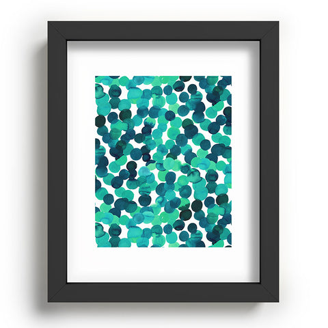 Amy Sia Gracie Spot Aqua Recessed Framing Rectangle