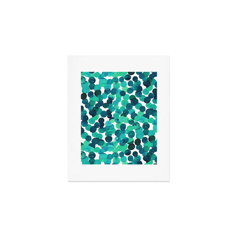 Amy Sia Gracie Spot Aqua Art Print
