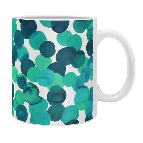 Amy Sia Gracie Spot Aqua Coffee Mug