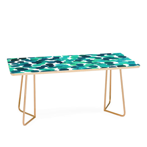Amy Sia Gracie Spot Aqua Coffee Table