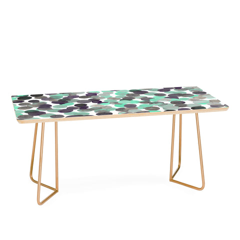 Amy Sia Gracie Spot Aqua Grey Coffee Table