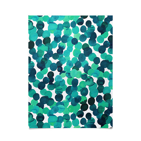 Amy Sia Gracie Spot Aqua Poster