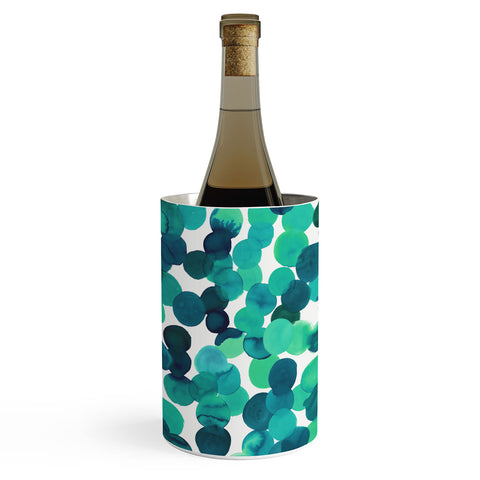 Amy Sia Gracie Spot Aqua Wine Chiller