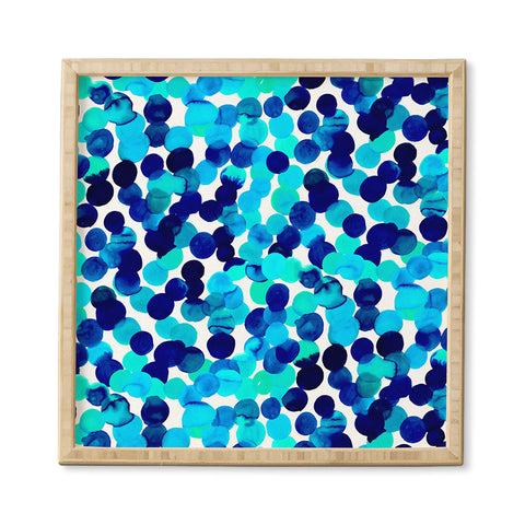 Amy Sia Gracie Spot Blue Framed Wall Art