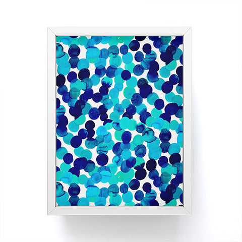 Amy Sia Gracie Spot Blue Framed Mini Art Print
