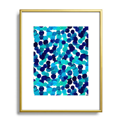 Amy Sia Gracie Spot Blue Metal Framed Art Print
