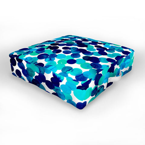 Amy Sia Gracie Spot Blue Outdoor Floor Cushion