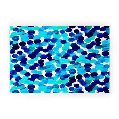 Amy Sia Gracie Spot Blue Welcome Mat