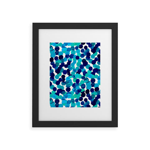 Amy Sia Gracie Spot Blue Framed Art Print