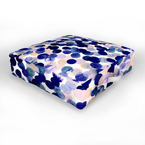 Amy Sia Gracie Spot Pale Purple Outdoor Floor Cushion
