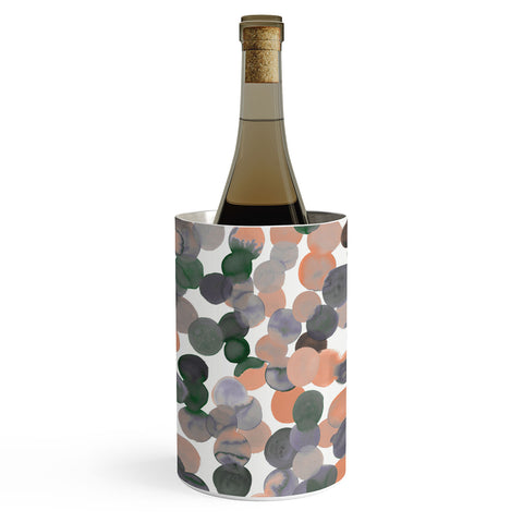 Amy Sia Gracie Spot Peach Grey Wine Chiller