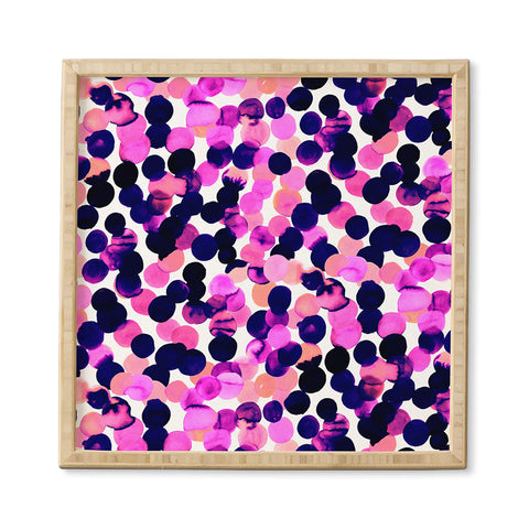 Amy Sia Gracie Spot Pink Framed Wall Art
