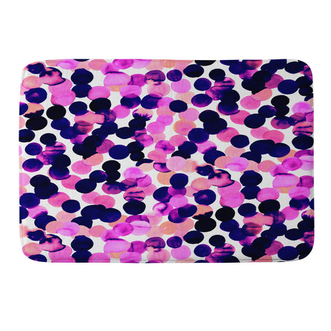 Amy Sia Gracie Spot Pink Memory Foam Bath Mat