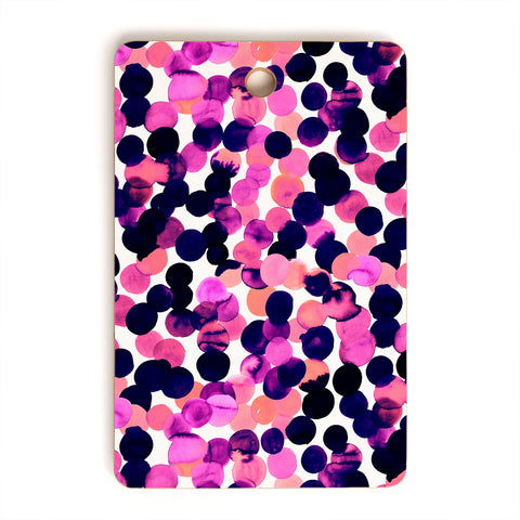 Amy Sia Gracie Spot Pink Cutting Board Rectangle