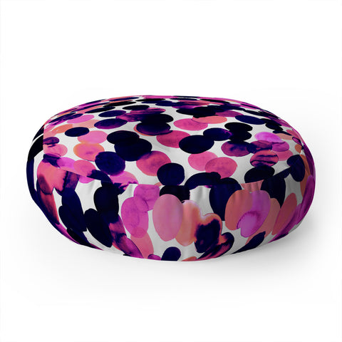 Amy Sia Gracie Spot Pink Floor Pillow Round